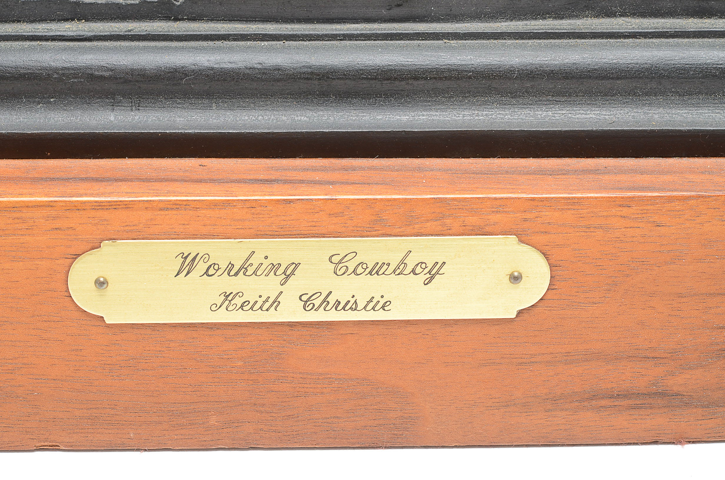 Keith Christie Bronze Western Sculpture 'Working Cowboy'