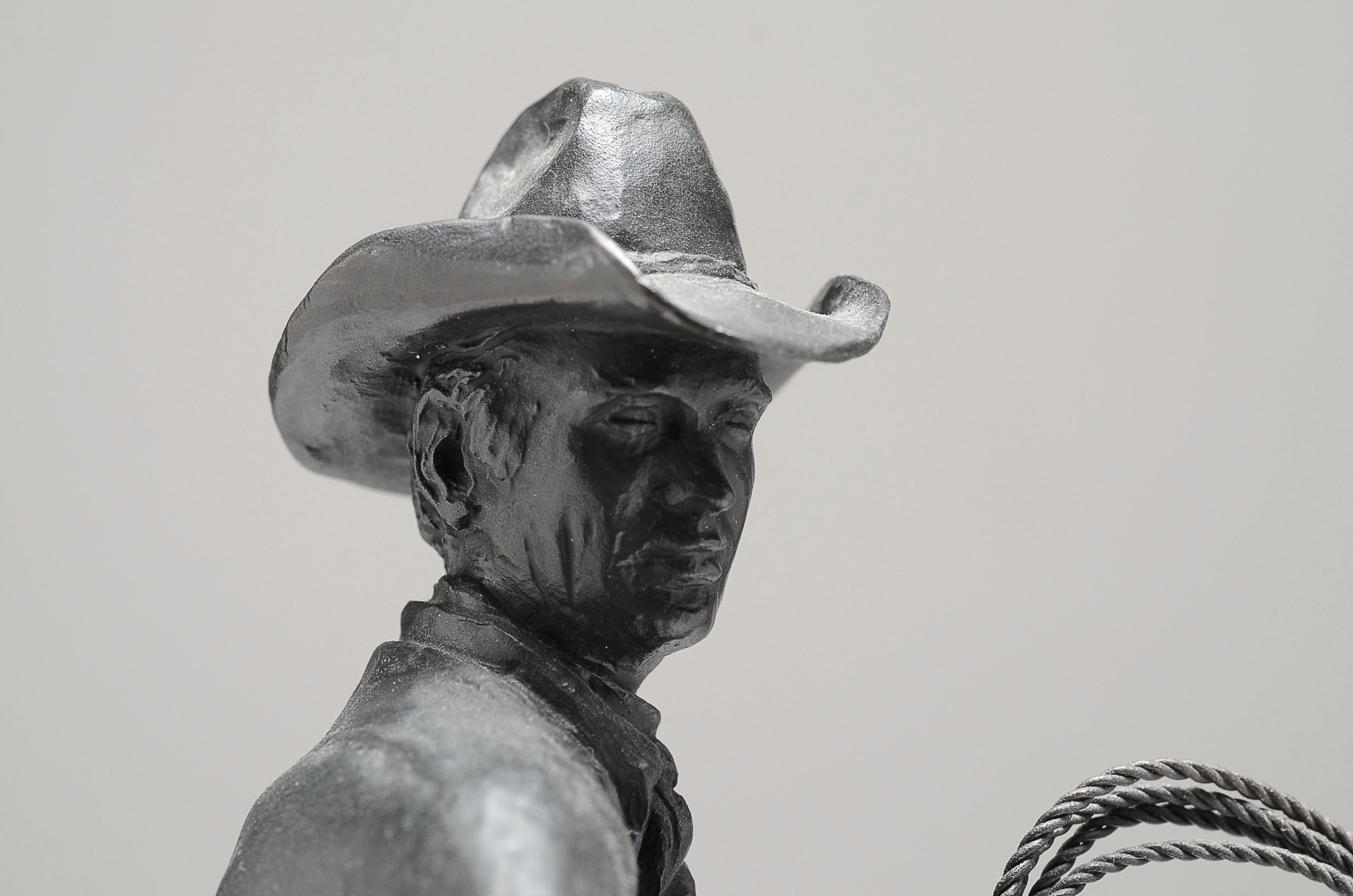 Keith Christie Bronze Western Sculpture 'Working Cowboy'