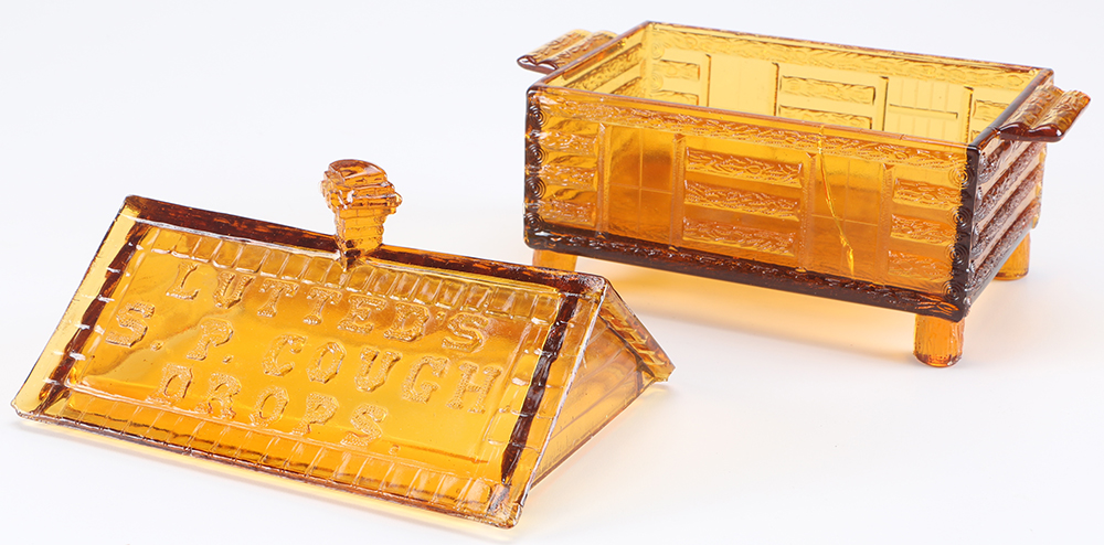 Lutted's S. P. Cough Drops Container