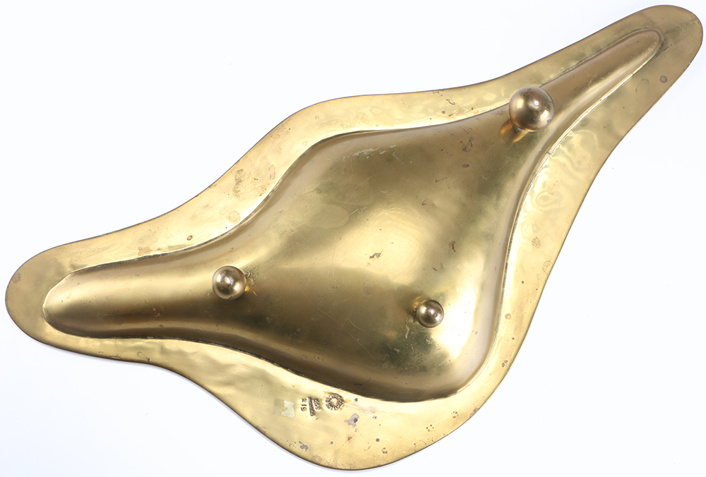 Brass and Malachite Los Castillo Biomorphic Bowl