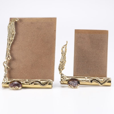 Pair of Copa Collection Frames with Amethyst Stones Pair of Copa Collection Frames with Amethyst Stones