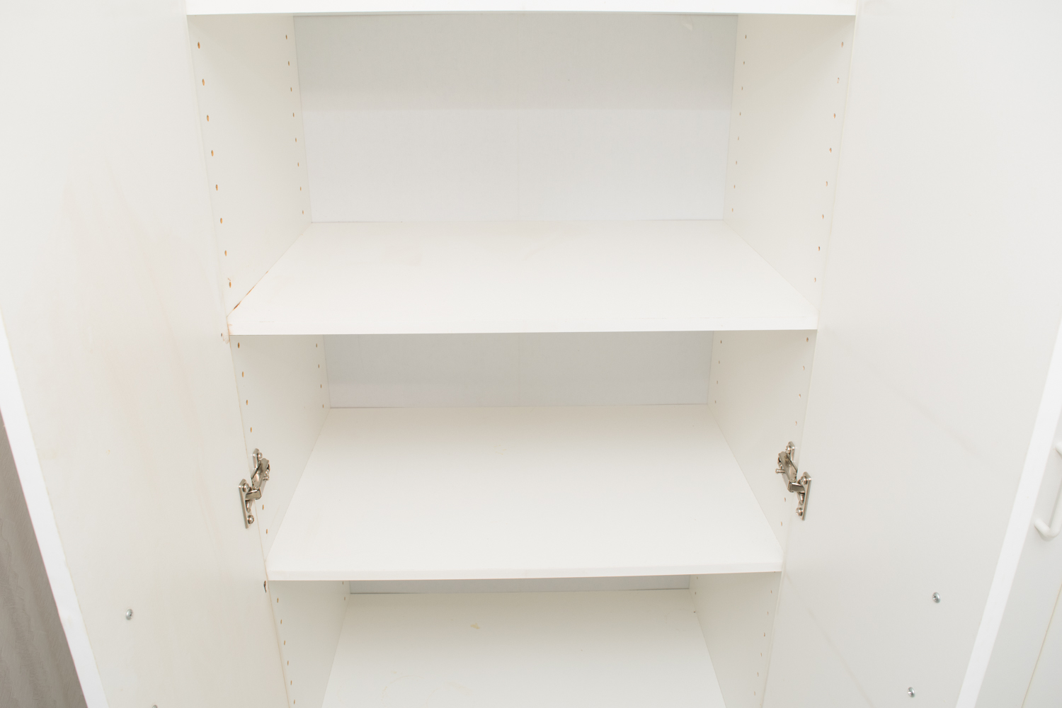 White Laminate Vertical Storage Cabinets