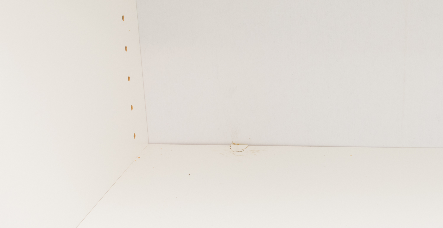 White Laminate Vertical Storage Cabinets