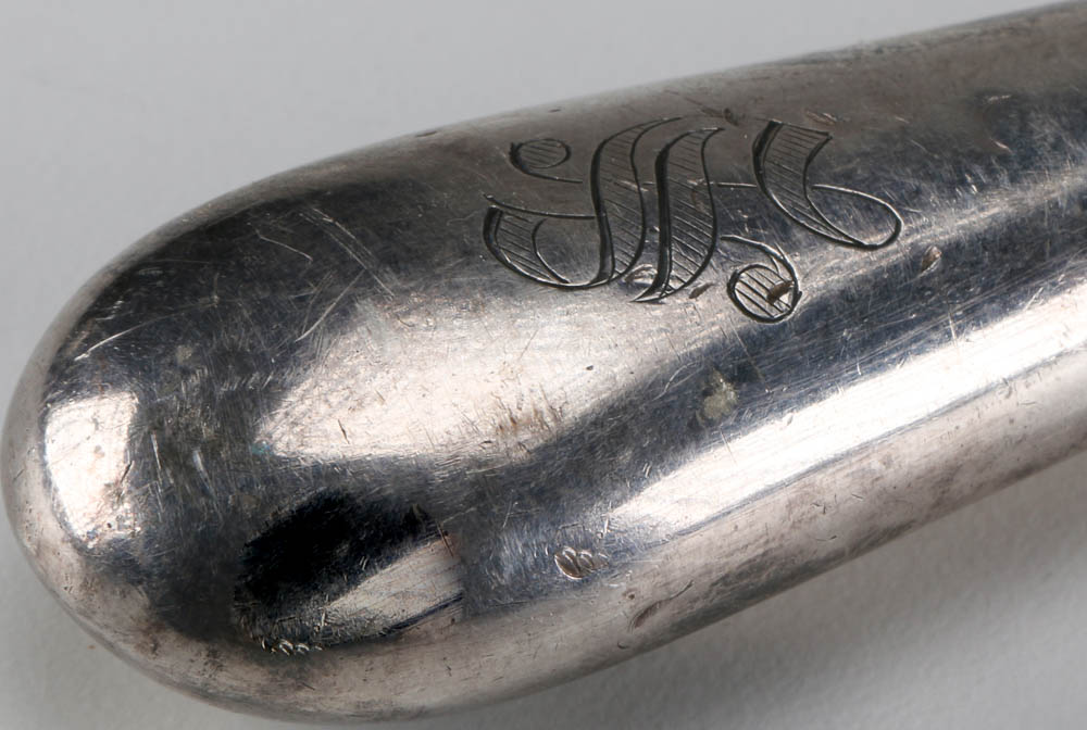 Vintage Hollow Handle Sterling Carving Fork and Knife