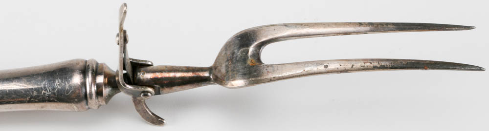 Vintage Hollow Handle Sterling Carving Fork and Knife