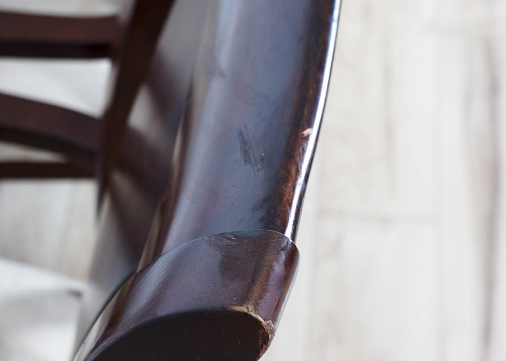 Contemporary Side Chairs with Suede Seats