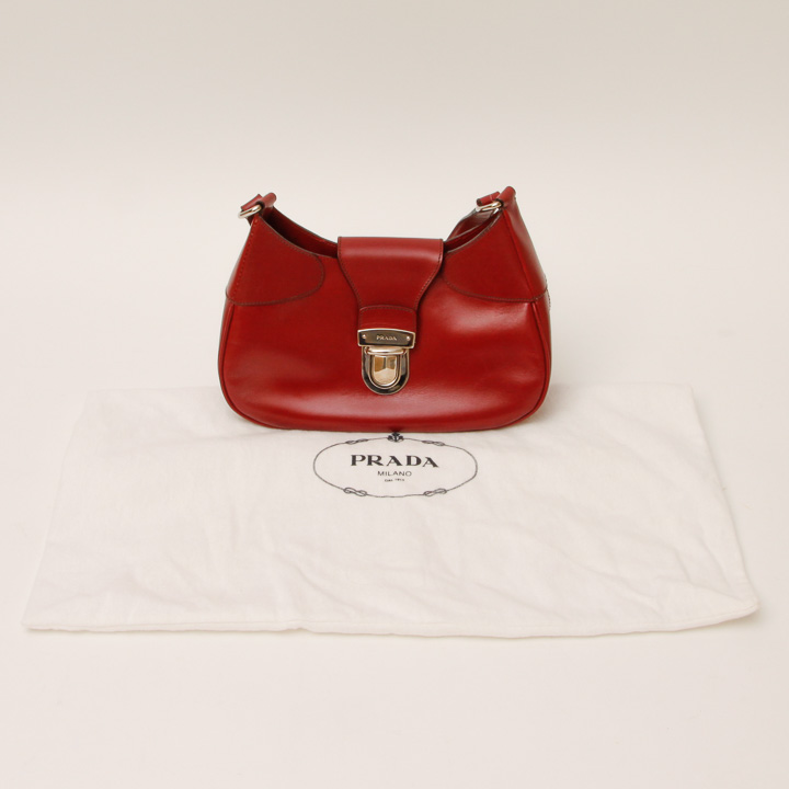 Prada Red Leather Handbag