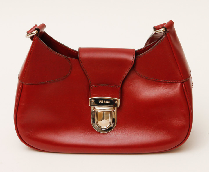 Prada Red Leather Handbag