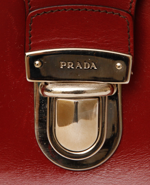 Prada Red Leather Handbag