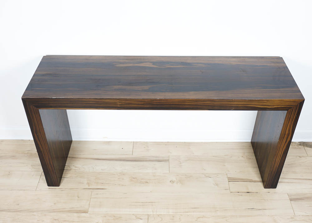 Walnut Stained Oak Console Table