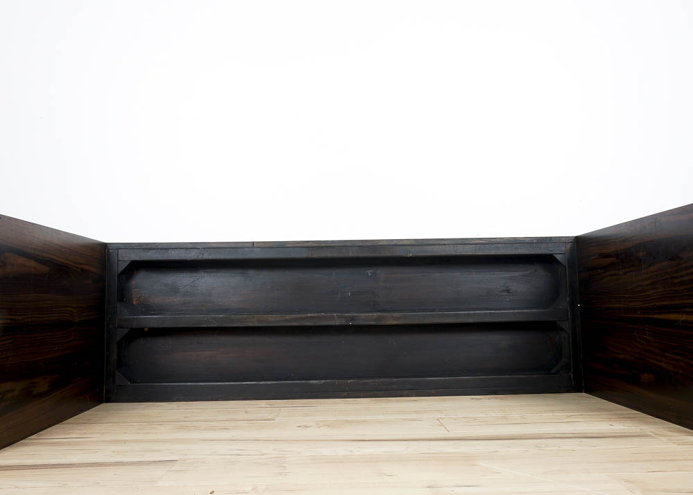 Walnut Stained Oak Console Table