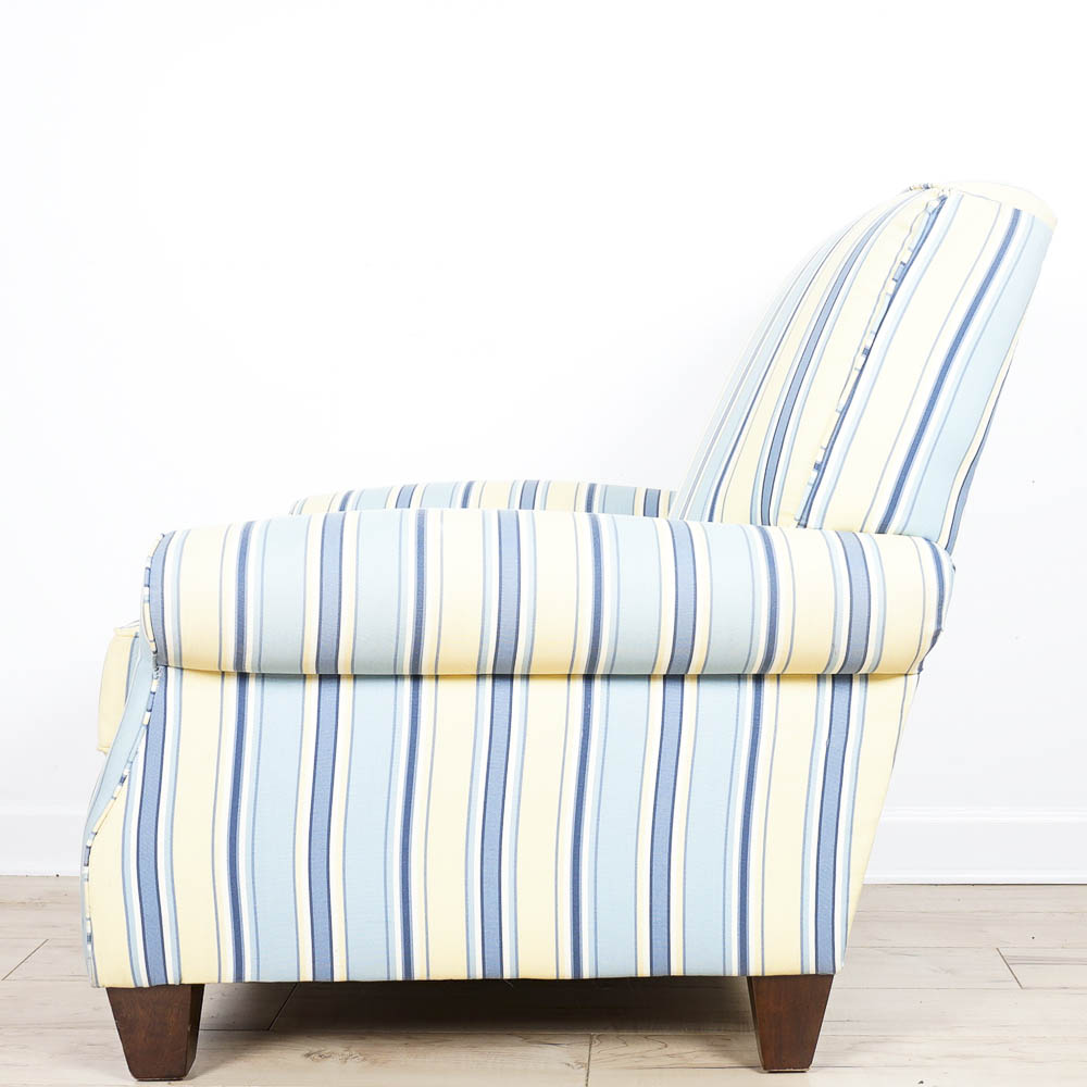 Contemporary Striped Armchair