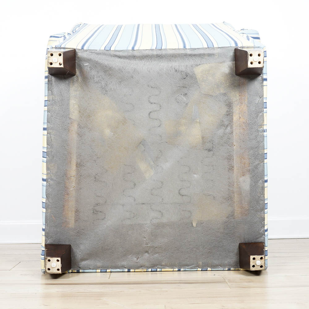 Contemporary Striped Armchair