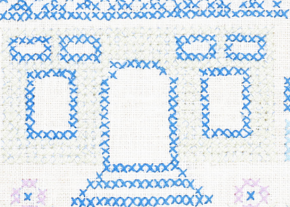 Original Cross Stitched Framed Wall Art