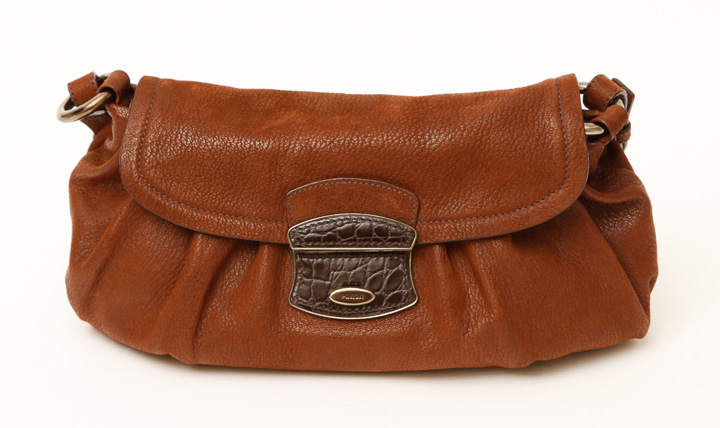 Brown Leather Prada Handbag