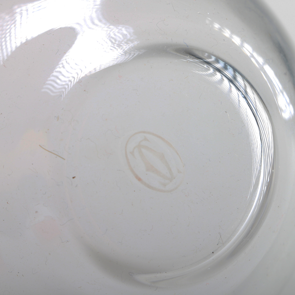 Cartier Sterling and Crystal Caviar Set