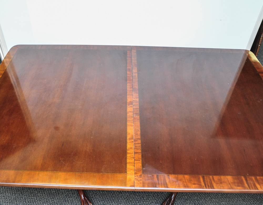Mahogany Claw Foot Dining Room Table