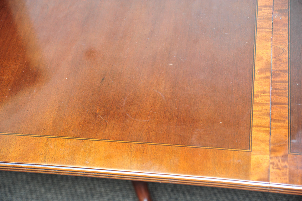 Mahogany Claw Foot Dining Room Table