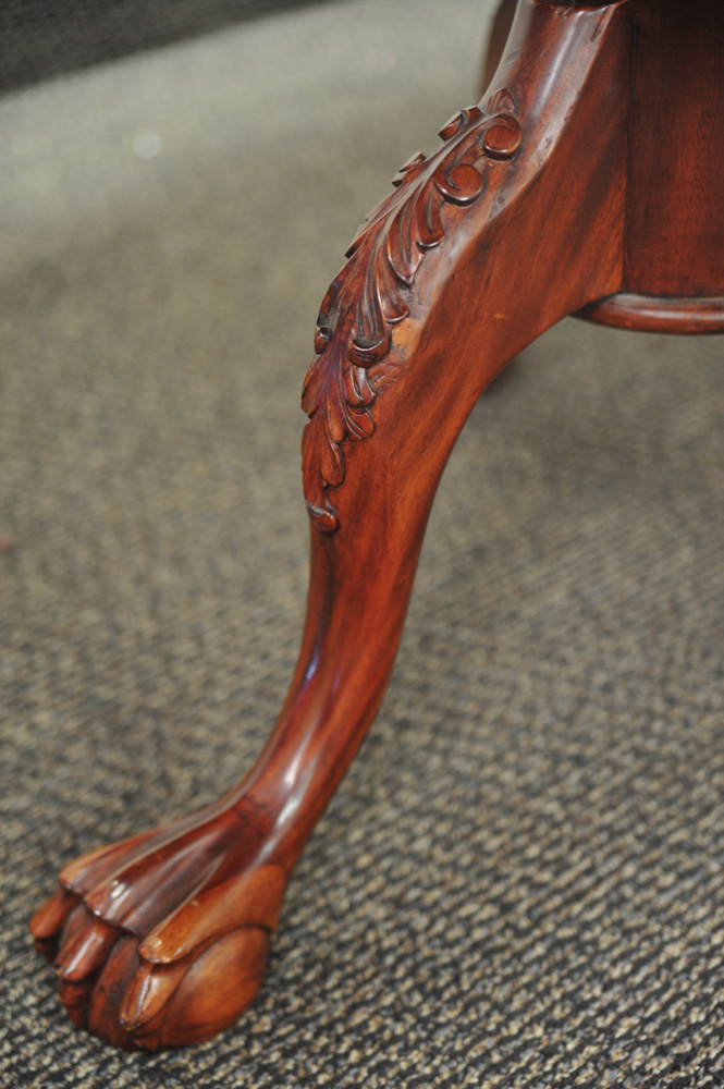 Mahogany Claw Foot Dining Room Table