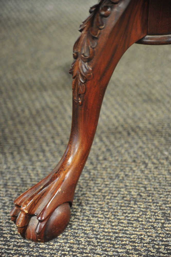 Mahogany Claw Foot Dining Room Table