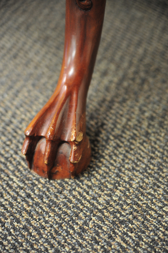 Mahogany Claw Foot Dining Room Table