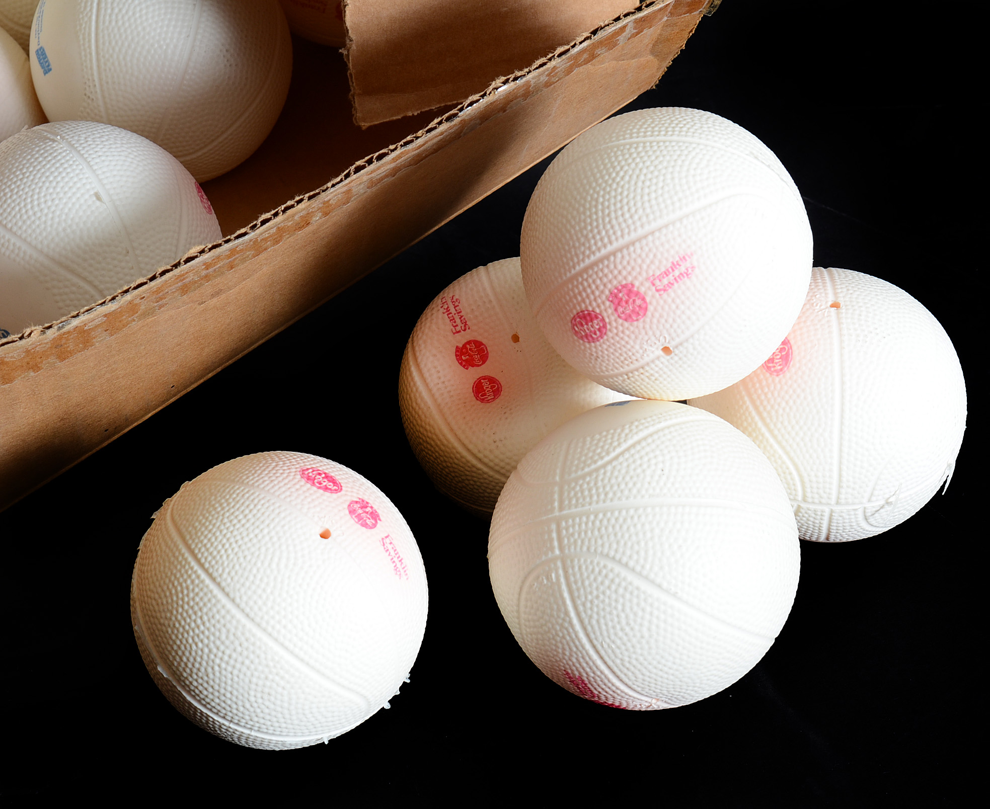 Large Collection 1994 Xavier/Dayton "75th Anniversary" Mini Rubber Basketballs