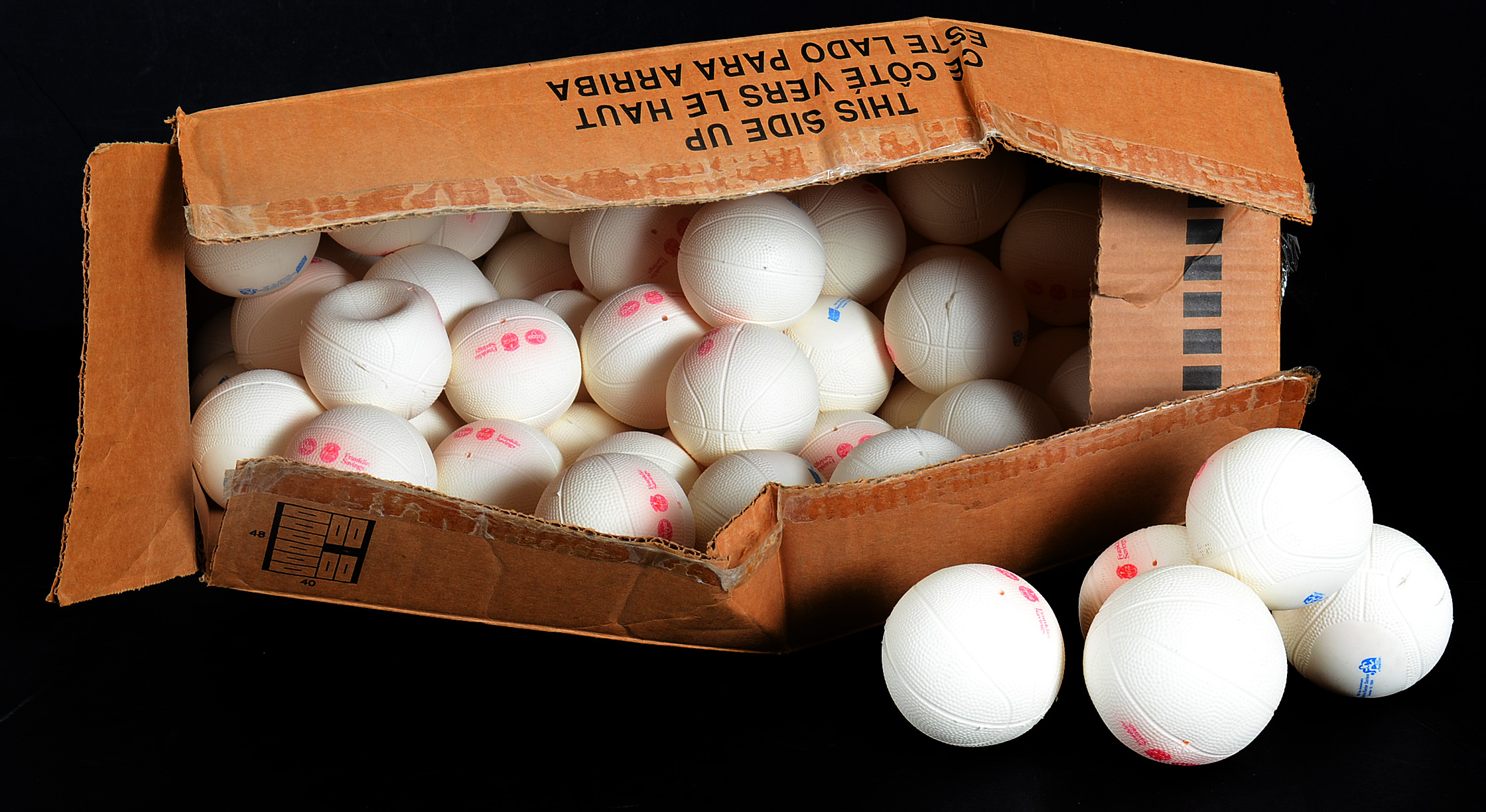 Large Collection 1994 Xavier/Dayton "75th Anniversary" Mini Rubber Basketballs