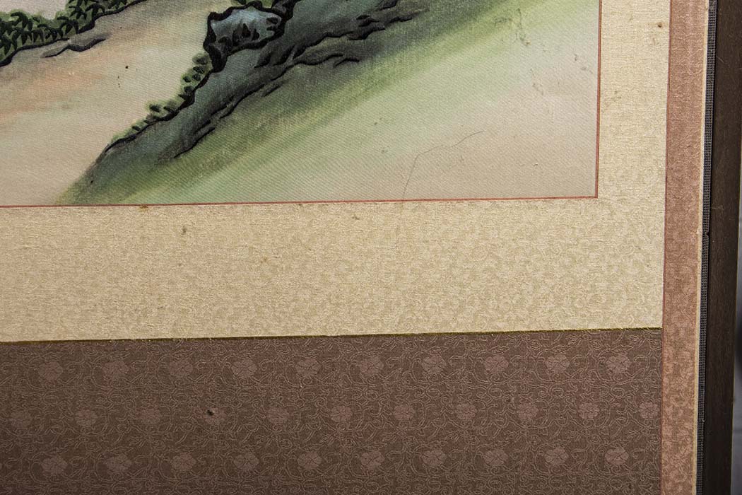 Large Korean Embroidered Silk Folding Room Screen