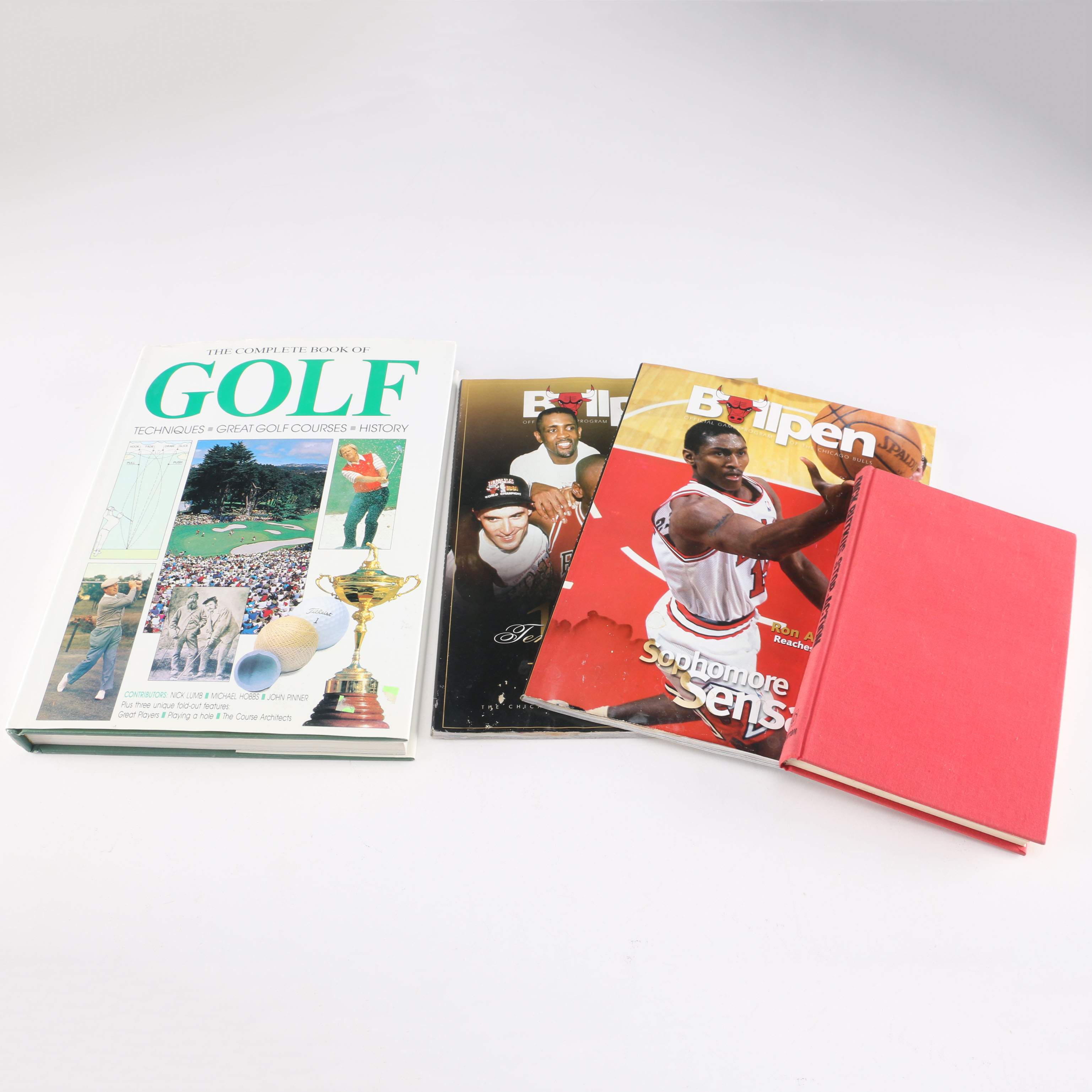 Set of Vintage and Modern Sports Books