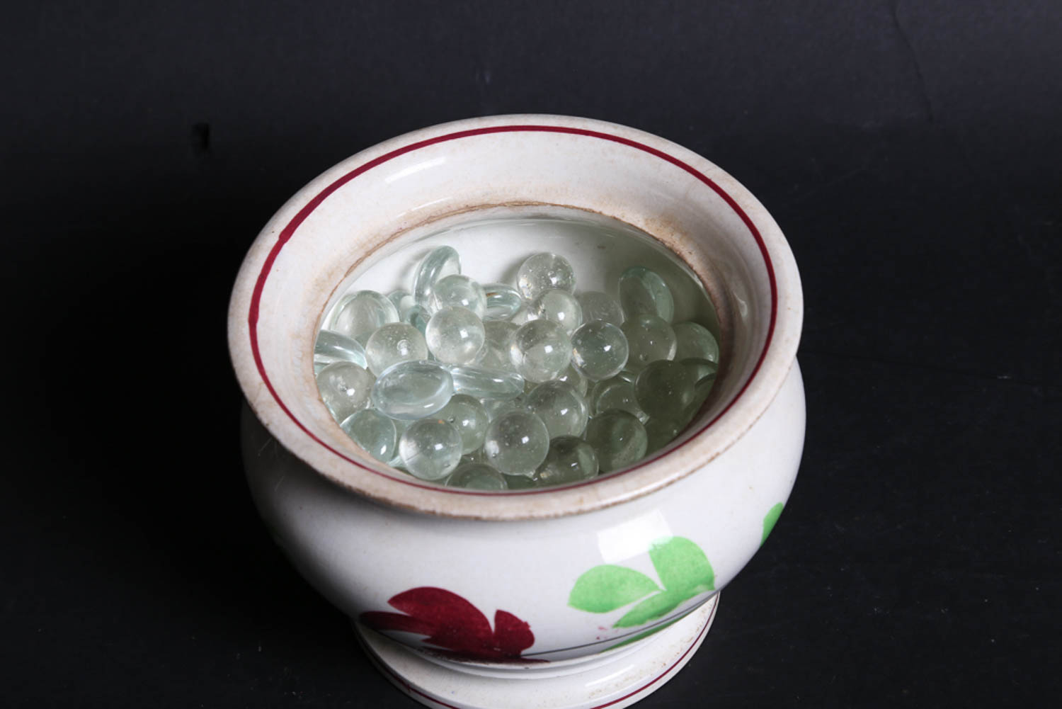 Collection of Antique Hand Painted Floral Motif Ceramics