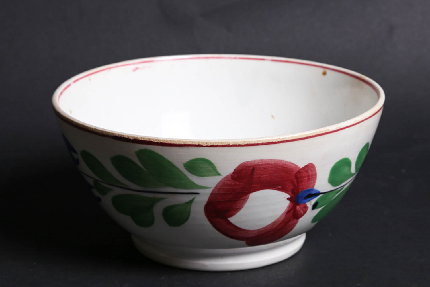 Collection of Antique Hand Painted Floral Motif Ceramics