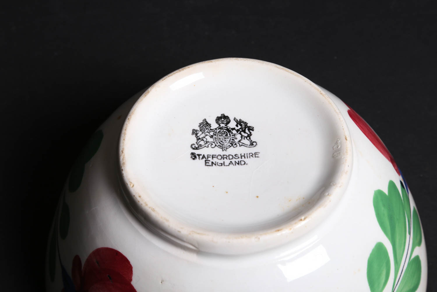 Collection of Antique Hand Painted Floral Motif Ceramics