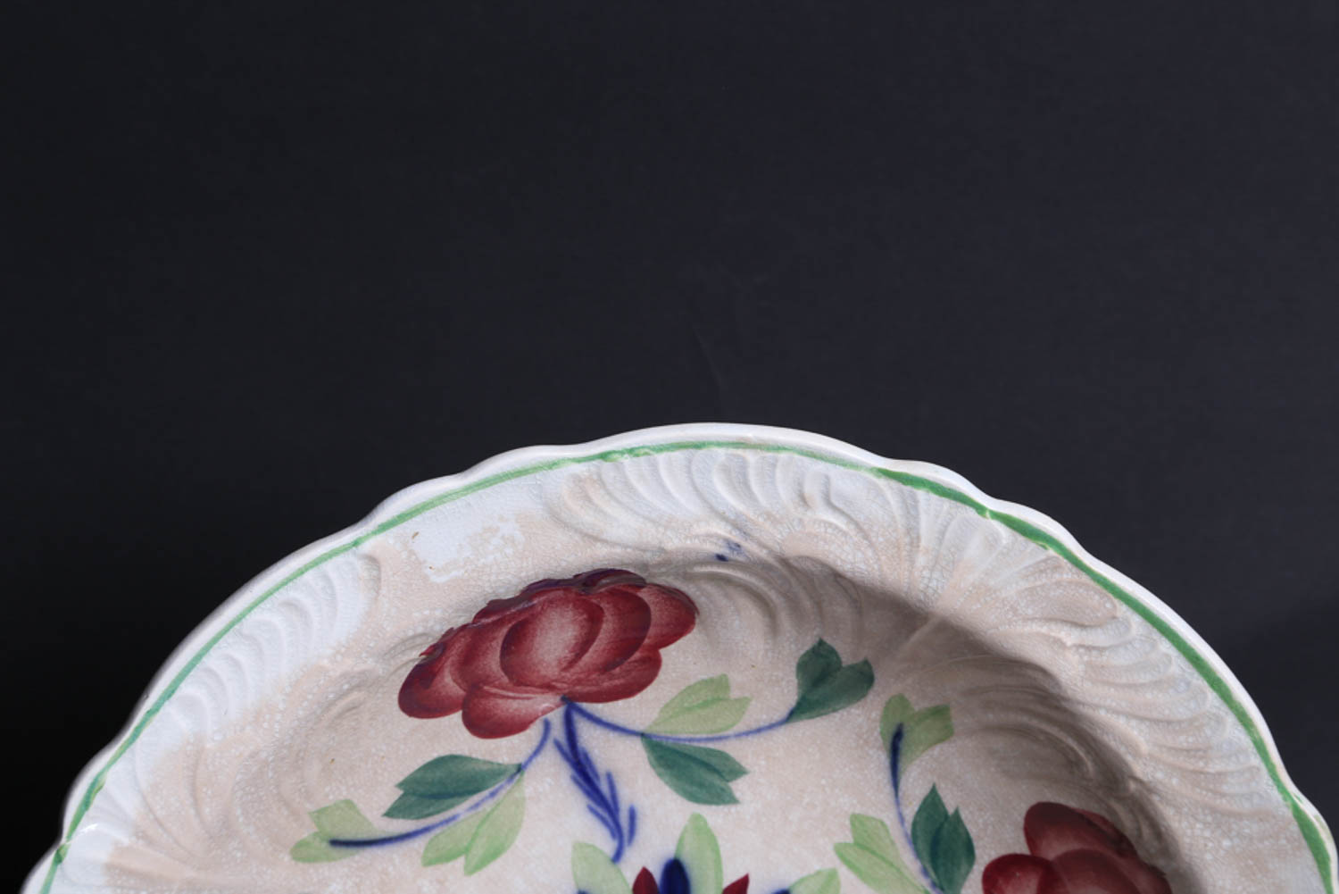Collection of Antique Hand Painted Floral Motif Ceramics