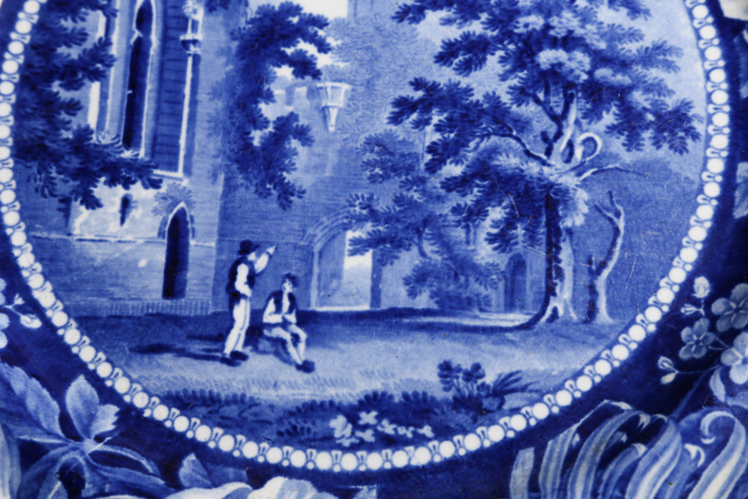 Antique Clews Staffordshire "Fountains Abbey" Transferware Plate