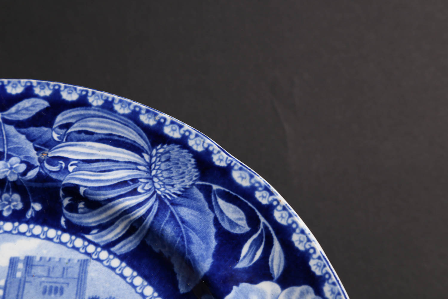 Antique Clews Staffordshire "Fountains Abbey" Transferware Plate