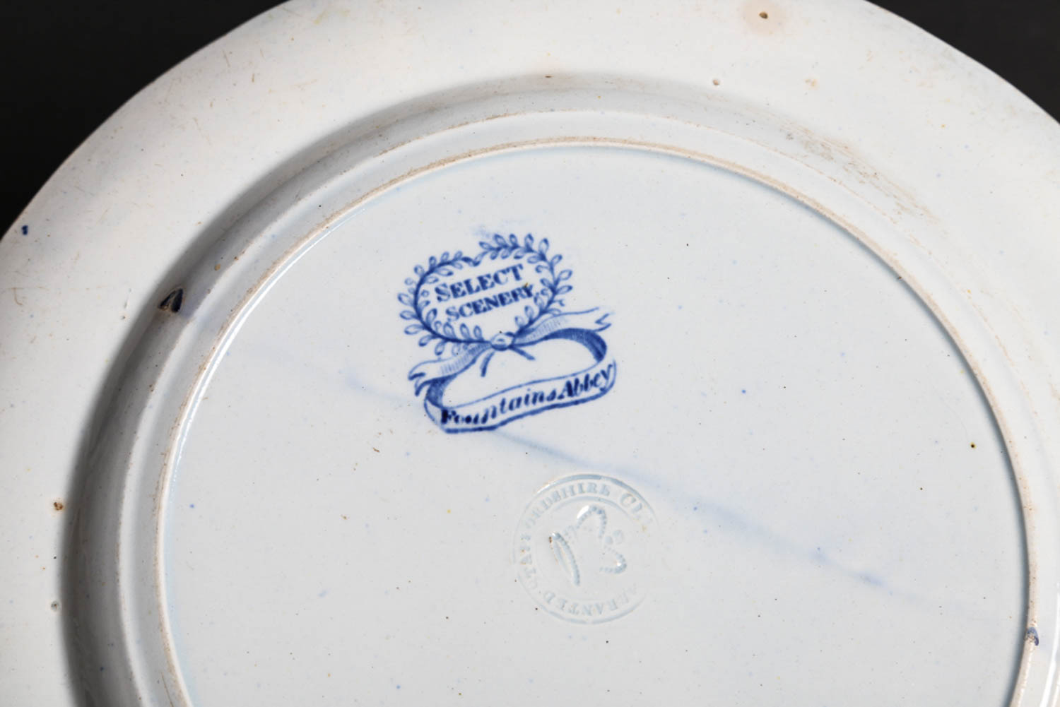 Antique Clews Staffordshire "Fountains Abbey" Transferware Plate