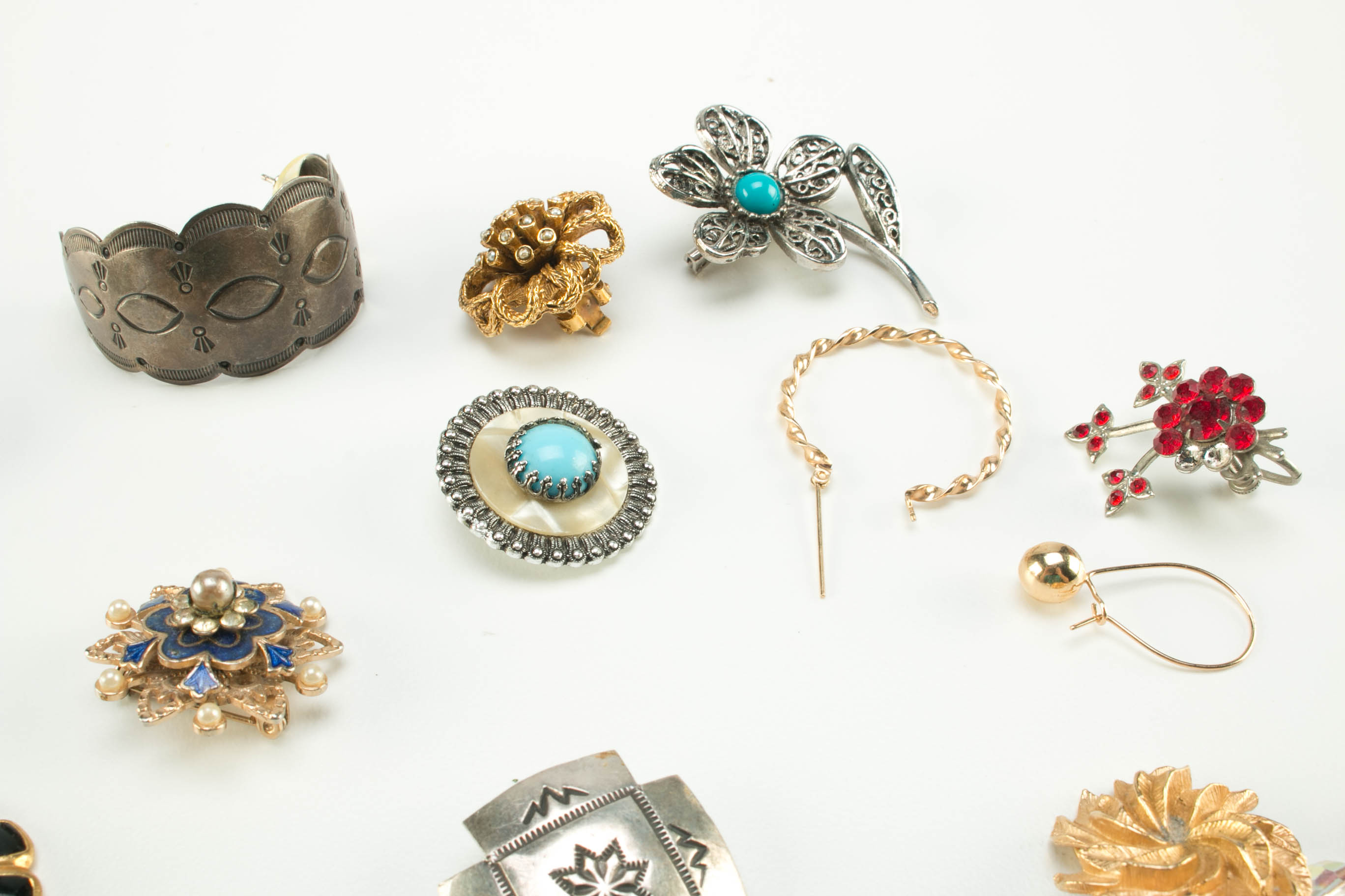 Collection of Mismatched and Broken Earrings