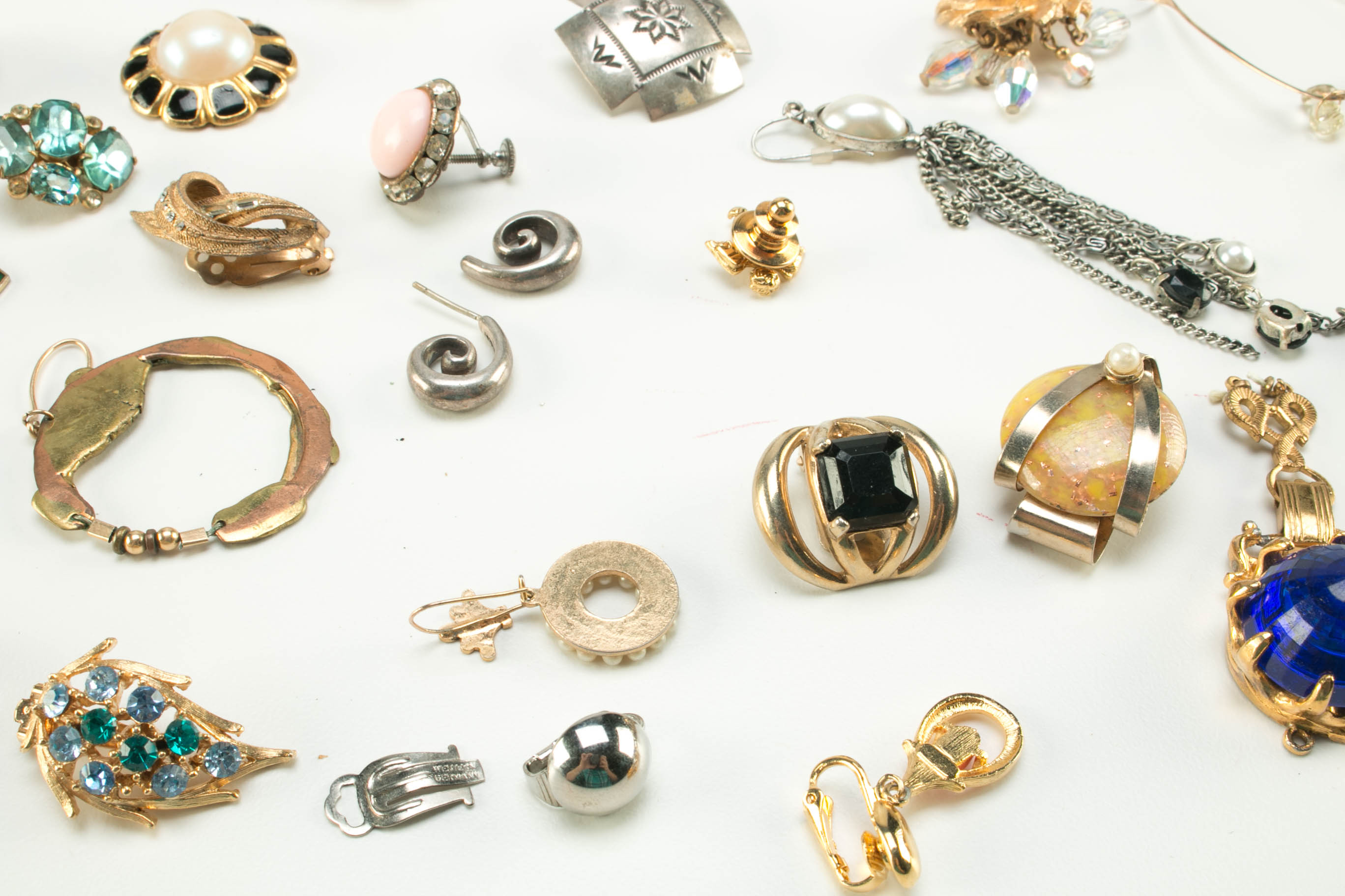 Collection of Mismatched and Broken Earrings