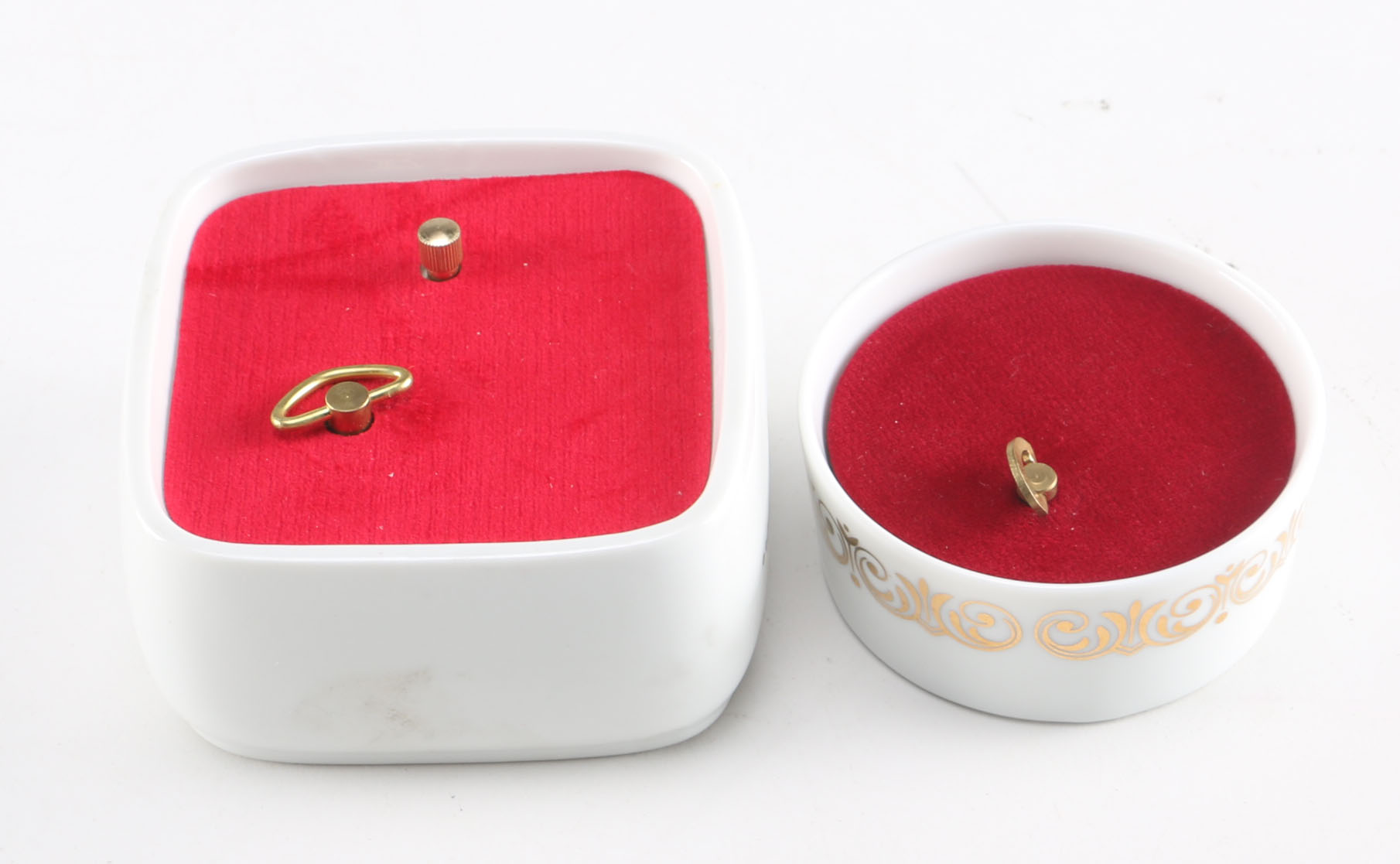 Collection of Heritage House Porcelain Music Boxes