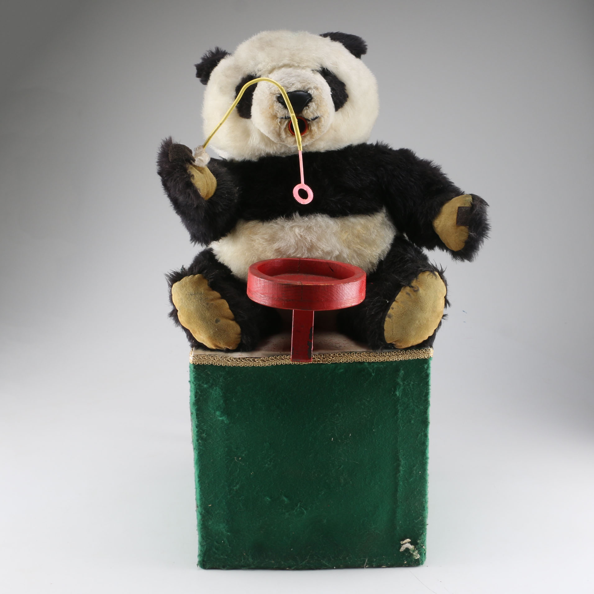 Plush Panda Electric Bubble Machine