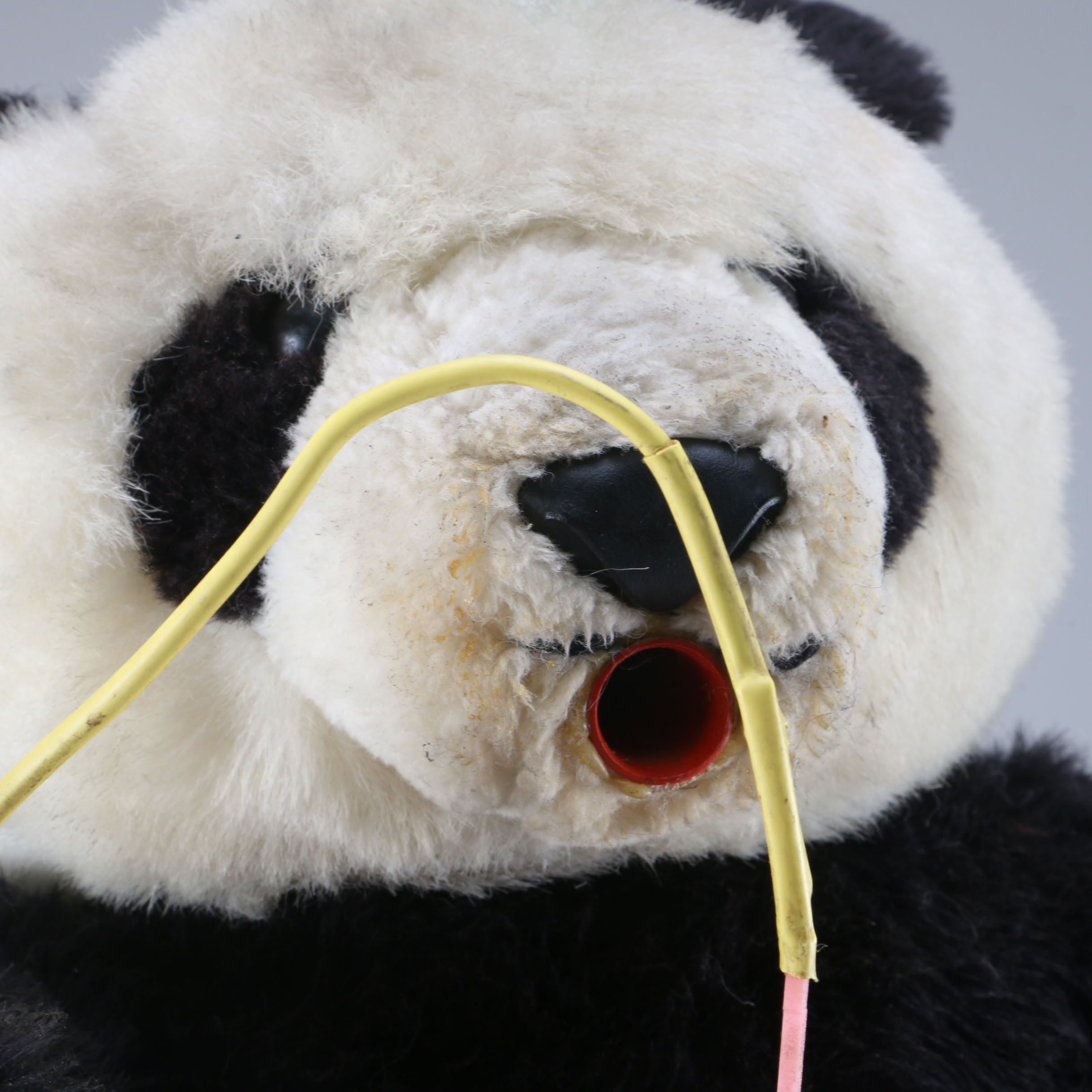 Plush Panda Electric Bubble Machine
