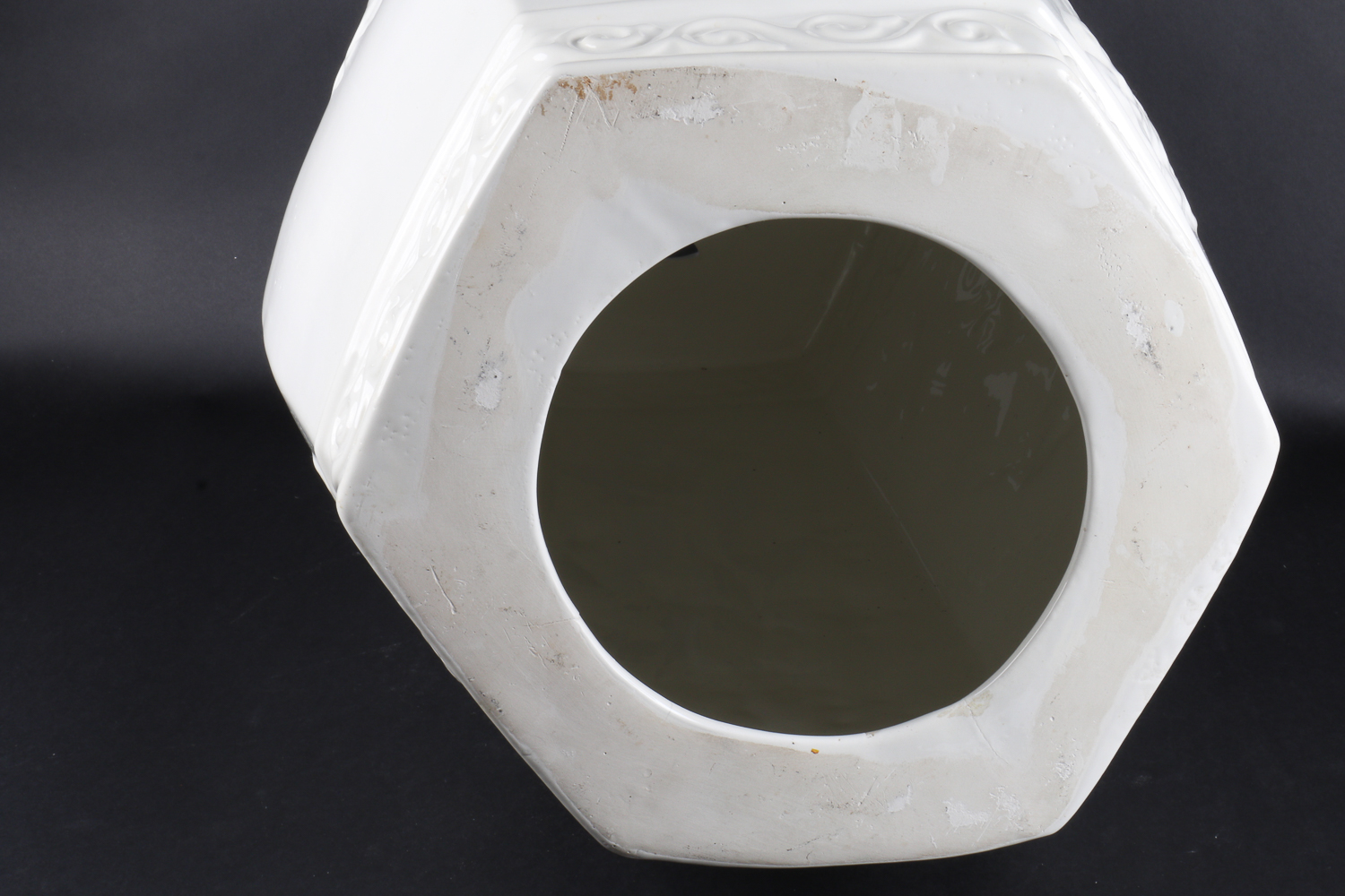 Vintage Ethan Allen Italian Ceramic Garden Seat