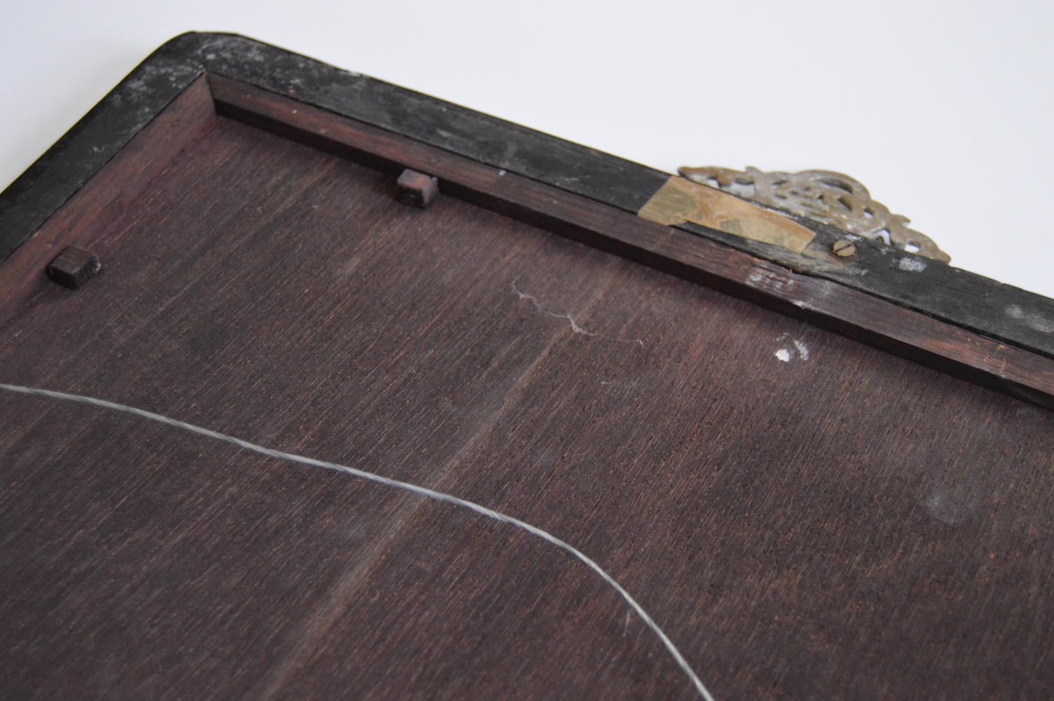 Vintage Chinese Export Églomisé  Painting on Glass