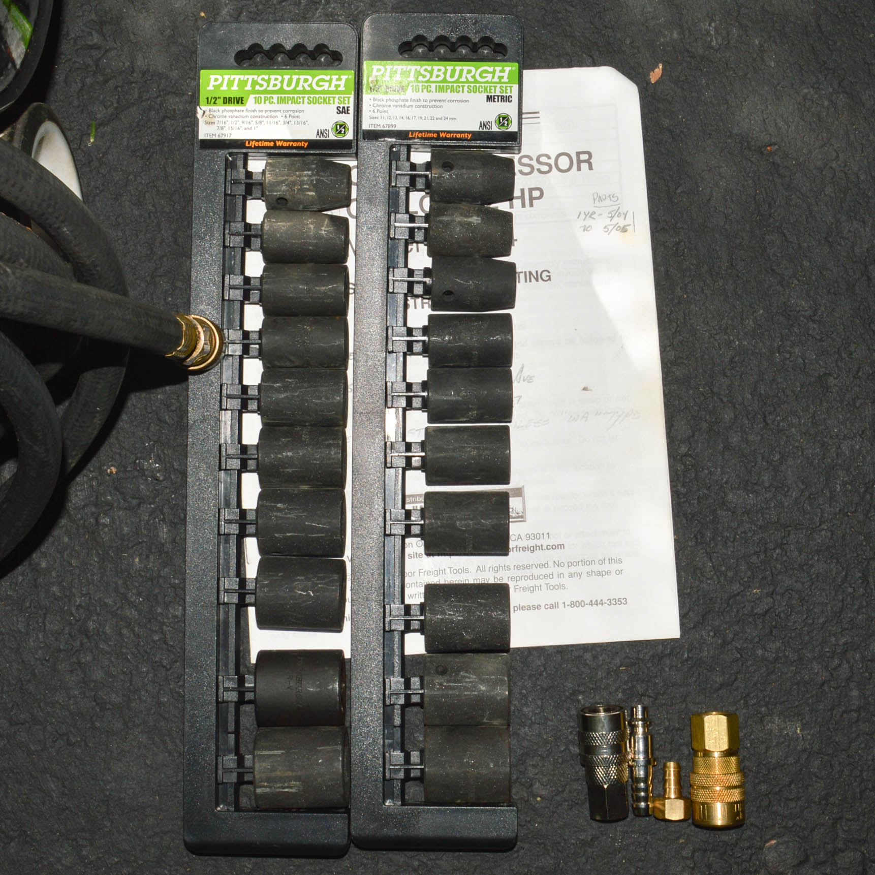 Central Pneumatic 2HP Hot Dog Air Compressor