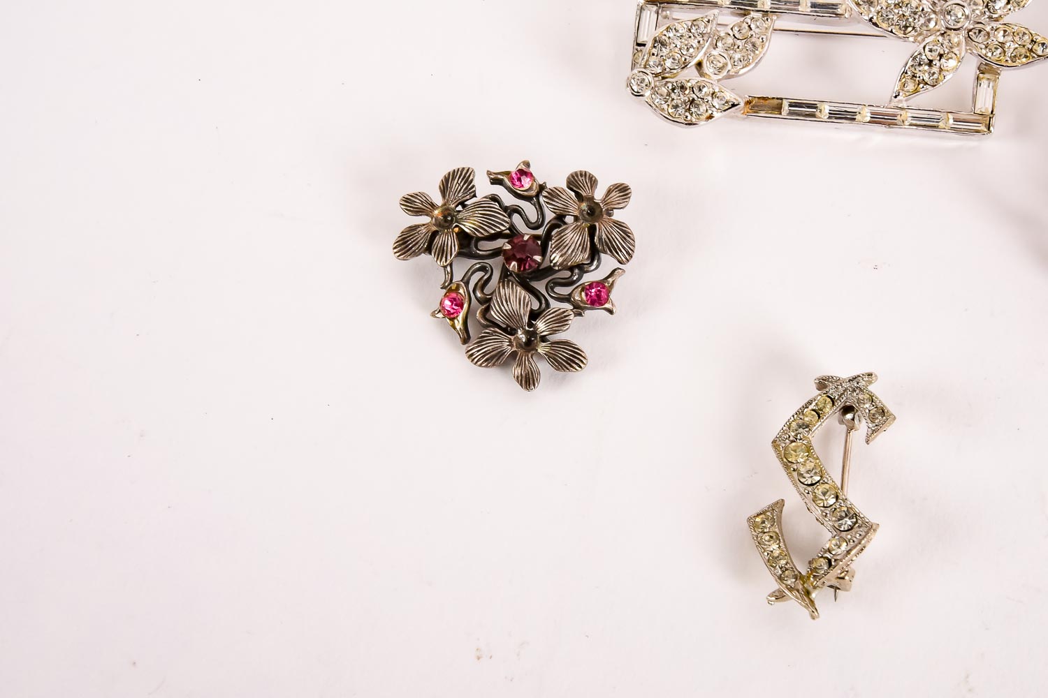 Silver-Tone Vintage Costume Jewelry