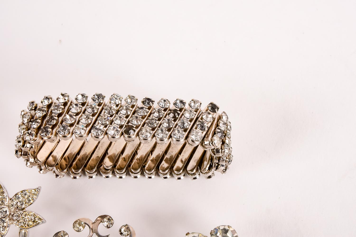 Silver-Tone Vintage Costume Jewelry