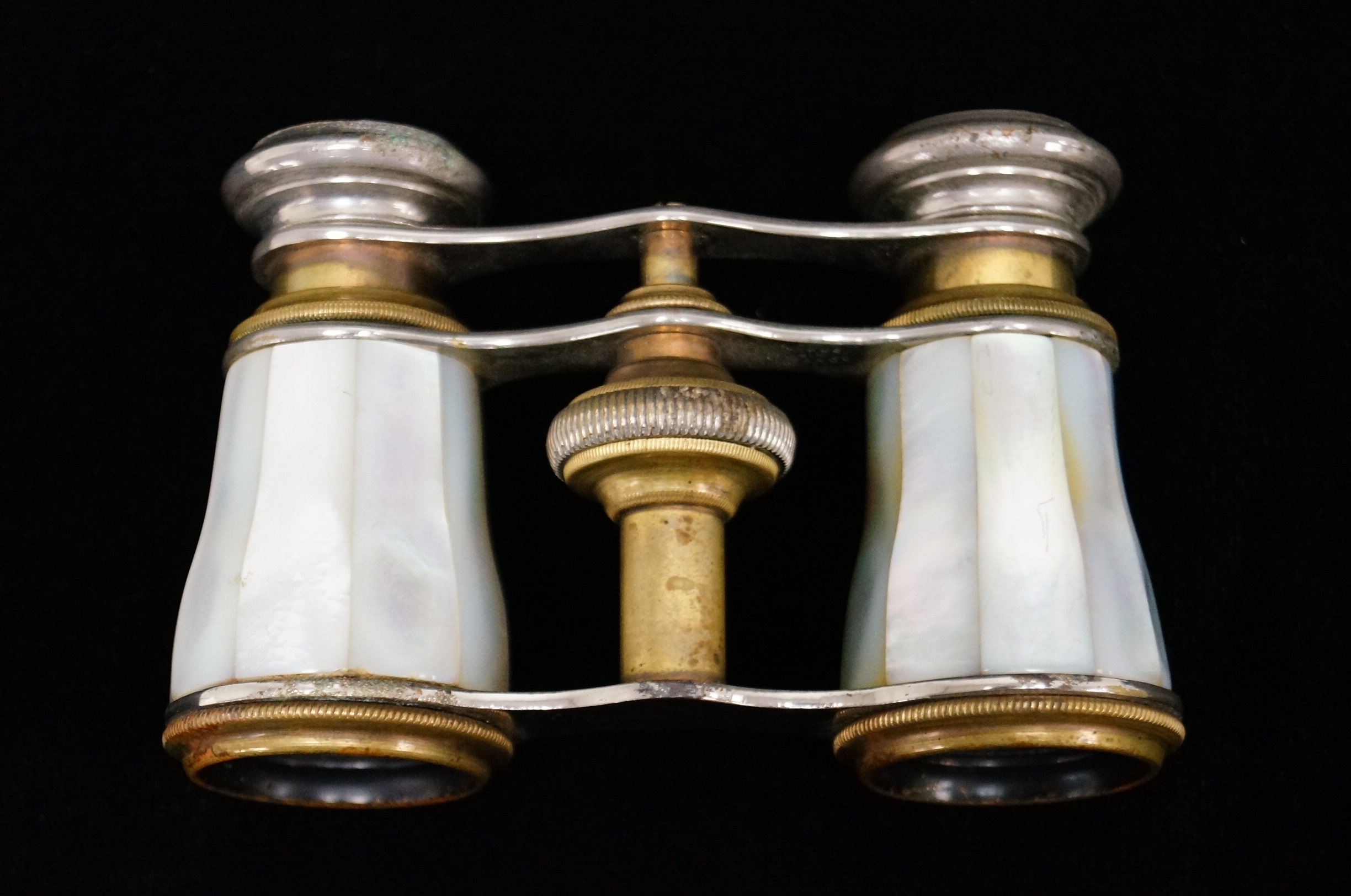 Vintage French Mother of Pearl Opera Glasses