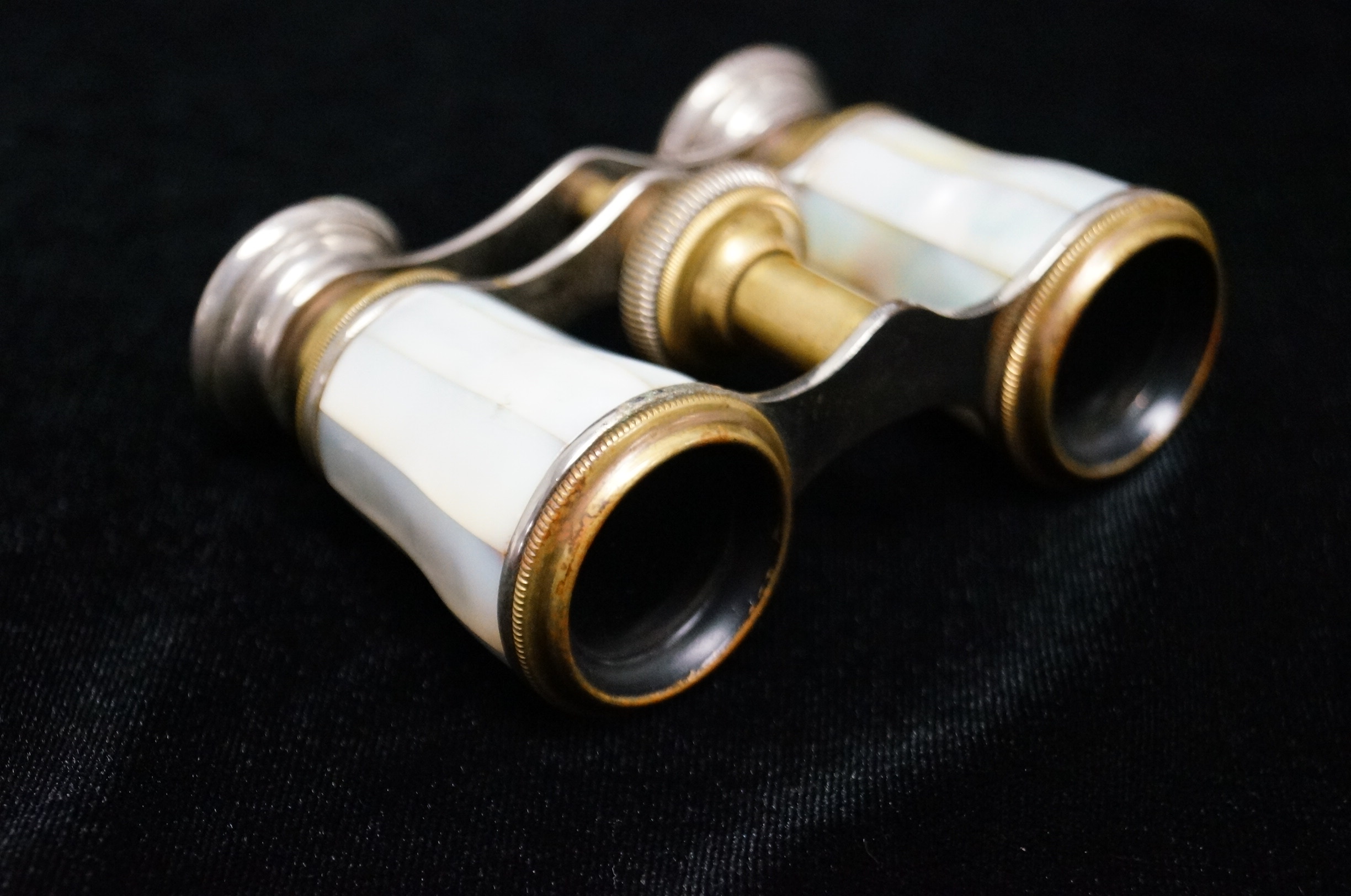 Vintage French Mother of Pearl Opera Glasses