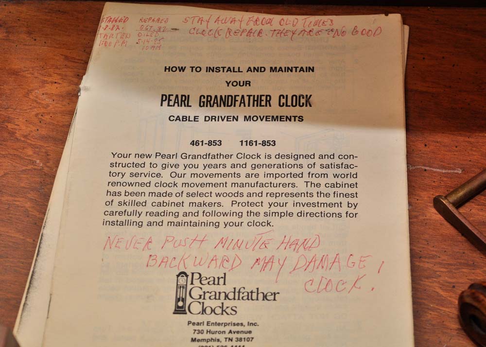 Pearl Chiming Grandfather Clock