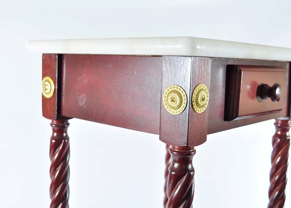Marble Top Accent Table